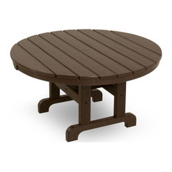 Ivy Terrace Furniture - Ivy Terrace Classics Round 36" Conversation Table, Mahogany - Outdoor Coffee Tables