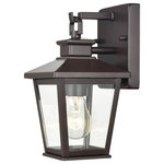 Millennium Lighting - Bellmon Collection 1 Light 5.625" Powder Coat Bronze Outdoor - The Bellmon Collection takes outdoor lighting to the next level with the perfect balance of traditional style and understated elegance. These exterior fixtures are available in both powder coated black and bronze and finished with clear glass.