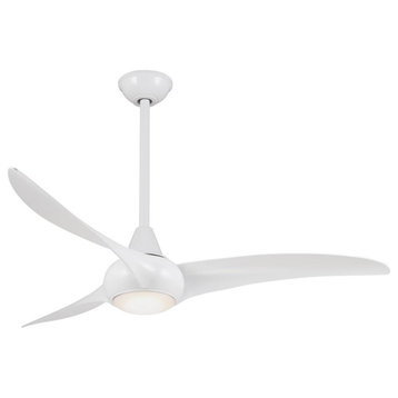 Minka-Aire Light Wave Ceiling Fan, White