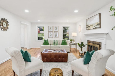 Living room - living room idea in Philadelphia