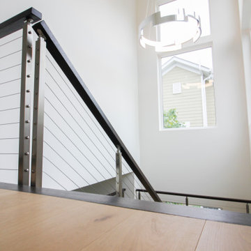 Project #70 | Open-Riser Staircase with Cable Railing