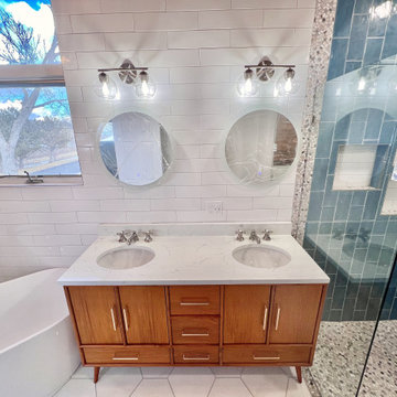 Cedar & Teal Modern Master Bathroom