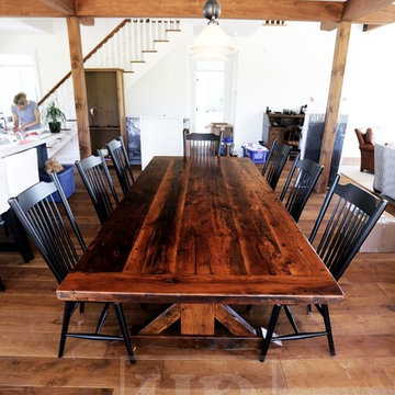 Sawbuck Tables made from 100% reclaimed wood