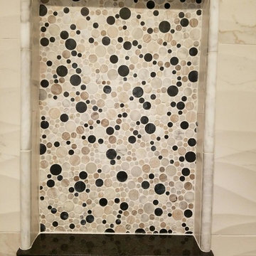 Earthy bath remodel