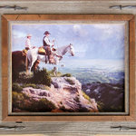 My Barnwood Frames - Western Frames With Barbed Wire, Hobble Creek Series, 9"x12" - *PLEASE NOTE - Glass is included with frame sizes 16x20 or smaller. Larger sizes do not include glass due to the high risk of breakage in shipping.