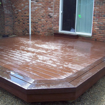 TREX TRANSCENDS FIRE PIT COLOR DECK WITH VL BORDER
