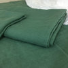 Forest Dark Green Natural Linen Duvet Cover, Full/Queen Duvet Cover Only