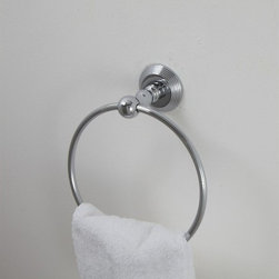 Cristal et Bronze 2040 Cannele Wall Mounted Towel Ring - Towel Rings