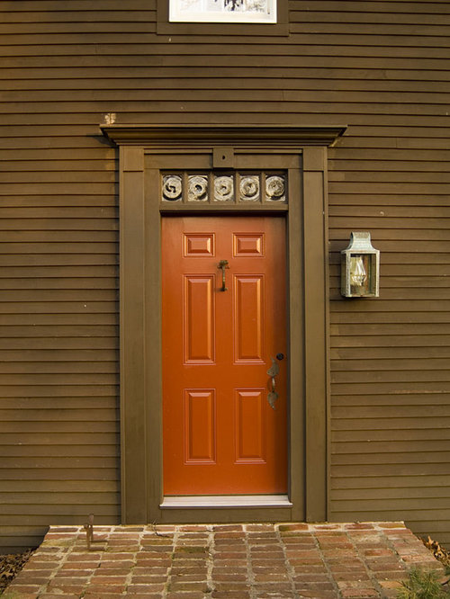 Orange Front Door Houzz