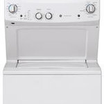 GE - GE 27" Spacemaker Series Washer and Electric Dryer in White - GE GUD27ESSMWW GUD27ESSMWW 24 dryer and washer thats allow you to able to dry out your clothes after finishi washing it. It has a auto load sense that measure the amount of clothes in the washer and use the right amount of water to wash them. It also has multi cycl...