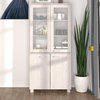 vidaXL Drawer Cabinet Entryway Display Cabinet HAMAR Solid Wood Pine White