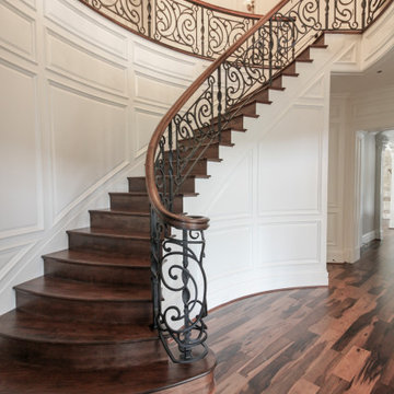 Project #74 | Circular Staircase with Hand-Forged Metal Panels