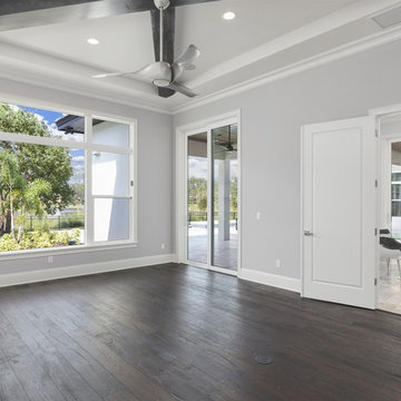 Transitional Custom Home on Lake Clarice in Windermere