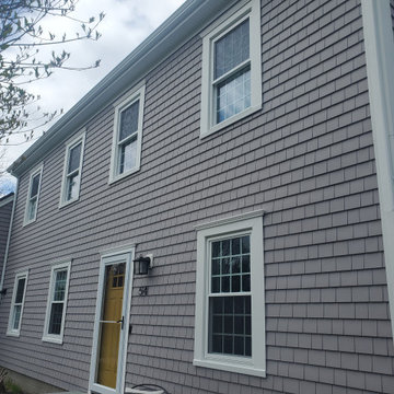 Cedar Impressions Vinyl Siding, Harvey Windows, AZEK Deck in Dartmouth, MA