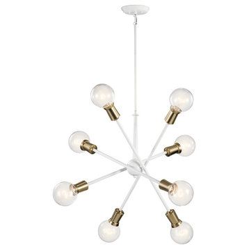 Kichler Armstrong 8-LT 1 Tier Chandelier 43118WH - White