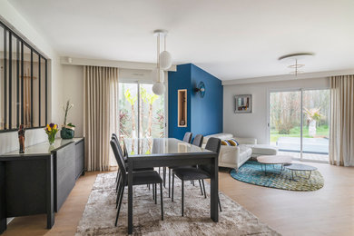 Exemple d'une salle à manger tendance.