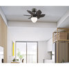 Bellevue WCFA38374 Huber 24" 6 Blade LED Indoor Ceiling Fan - Chrome