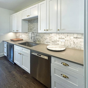 Heritage Reimagined: Integrated Beverage Station with Twin Wine Coolers