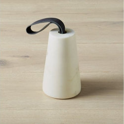 marble doorstop | CB2 - Storage And Organization