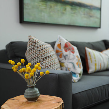 Eclectic Modern Family Home - Front Entrance, Living & Dining Room