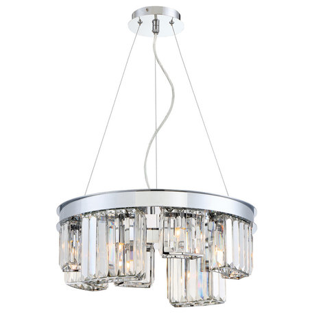 Eurofase 29078011 Eight Light Chandelier Lumino Chrome