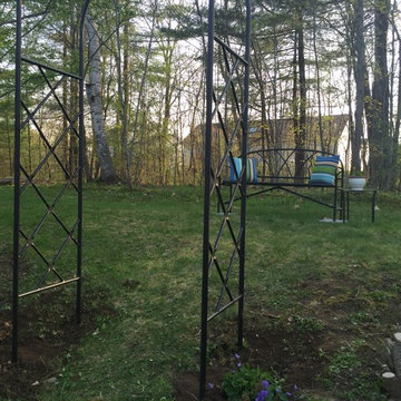 Timber Ridge Garden- Lattice Arbor installed