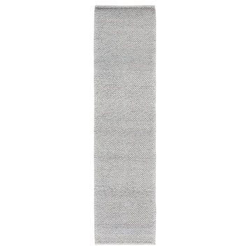 Safavieh Natura Nat425G Solid Color Rug, Silver, 2'3"x9'