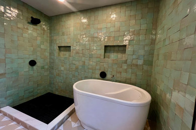 Inspiration for a mediterranean bathroom remodel in Minneapolis