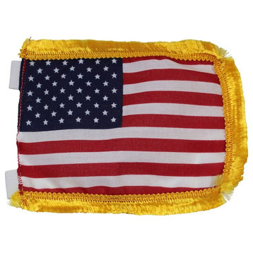 US Flag Cotton Gold Fringe 4 1/2"H |
