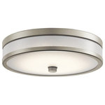 Kichler - Flush Mount LED, Brushed Nickel - At Kichler, we've been shedding light on what's important since 1938 by creating dependable, high-quality fixtures. Even as a global brand, we focus on building and strengthening relationships with not only customers and professionals, but with homeowners who choose our products for their homes. We offer more than 3,000 trend-right decorative lighting, landscape lighting and ceiling fan products in innumerable styles to enhance everything you do and show everyone you love in the best possible light.