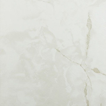 White Marble Vinyl Floor Tiles 20 Pcs Self Adhesive Flooring Actual - 12" x 12"