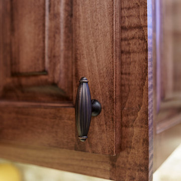 Red Mahogany Traditional Kitchen