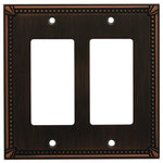 Cosmas - Cosmas Decorative Wall Plates/Outlet Cover, Oil Rubbed Bronze, 44000 Series - Heavy duty cast metal contruction