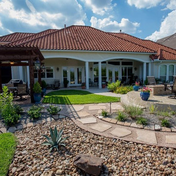 Stand Alone Pergola with Beautiful Pool & Landscaping