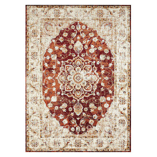 United Weavers Bridges Ponte Vecchio Rug, Crimson, 3001-00436, 5'3