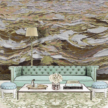 Mystic Waters Sunset | Glass Mosaic | PIXL Mist Collection