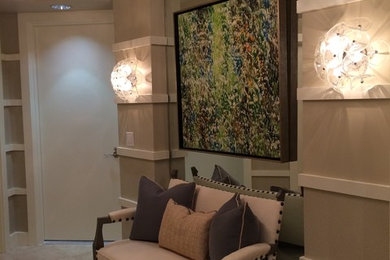 Transitional home design photo in Miami