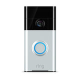 Ring Smart Video Doorbell, With Camera, Wi-Fi Enabled, Satin Nickel
