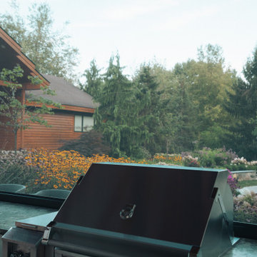 Opipari Residence - Dexter, MI: Covered Patio & MagnaTrack Motorized Screens