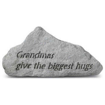 "Grandmas Give The Biggest" Memorial Garden Stone