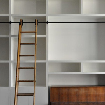 Library shelving and cabinets