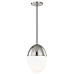 Mitzi by Hudson Valley Lighting - Orion 1-Light Pendant, Polished Nickel Finish, Large - We get it. Everyone deserves to enjoy the benefits of good design in their home, and now everyone can. Meet Mitzi. Inspired by the founder of Hudson Valley Lighting's grandmother, a painter and master antique-finder, Mitzi mixes classic with contemporary, sacrificing no quality along the way. Designed with thoughtful simplicity, each fixture embodies form and function in perfect harmony. Less clutter and more creativity, Mitzi is attainable high design.