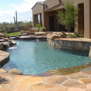 Goldie Brown Flagstone Pool
