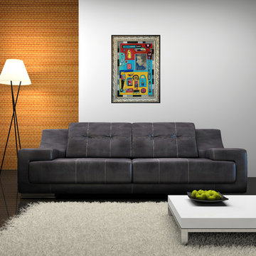 "The Search For Happiness" by Doron Noyman in a room setting