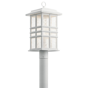 Kichler 49832WH One Light Outdoor Post Mount, White Finish