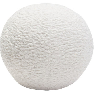 Round Accent Pillows (Set of 2) - White