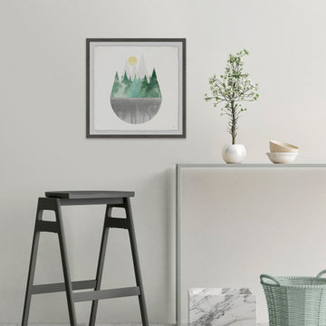 "Forest Sun" Framed Painting Print