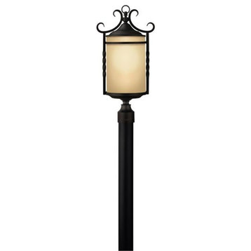 3 Light Large Outdoor Post Top or Pier Mount Lantern in Rustic Style - 12