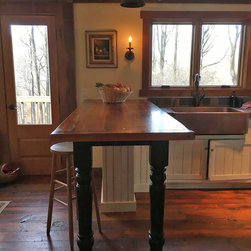 Kitchen #1 - Custom Made using Reclaimed Barn Wood - Flooring