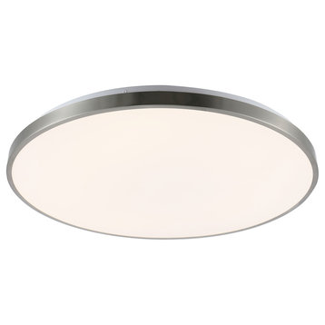 Astrid 21.25" 1-Light Modern Minimalist Iron Circle Integrated LED Flush Mount